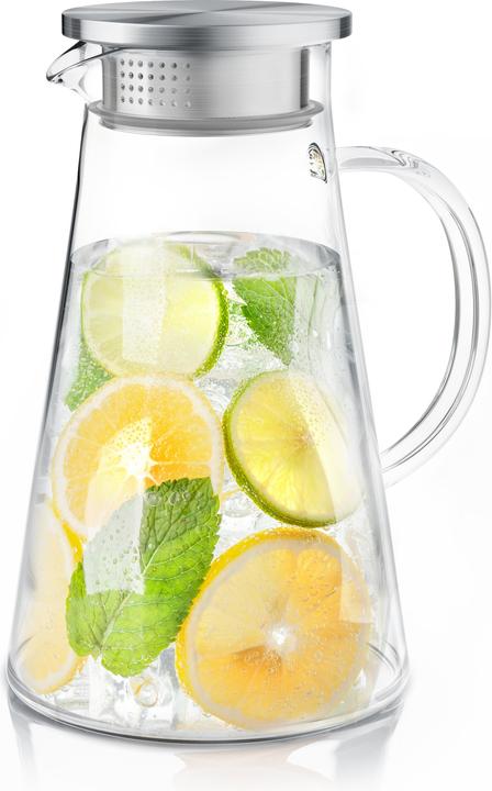 Image du produit Arendo Carafe en verre avec couvercle (1.80 l)