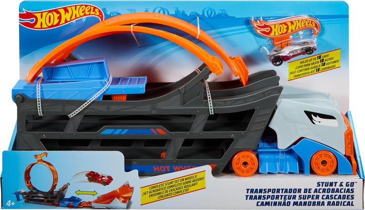 Produktbild Hot Wheels Stunt N Go Transporter & Trackset
