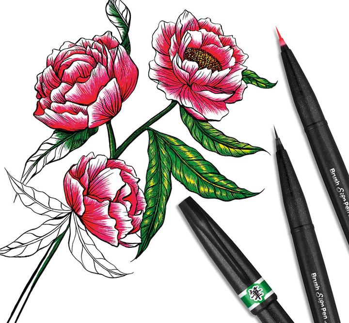 Immagine prodotto Pentel Penna a pennello Sign Pen Brush Artist (Nero, 1 x)