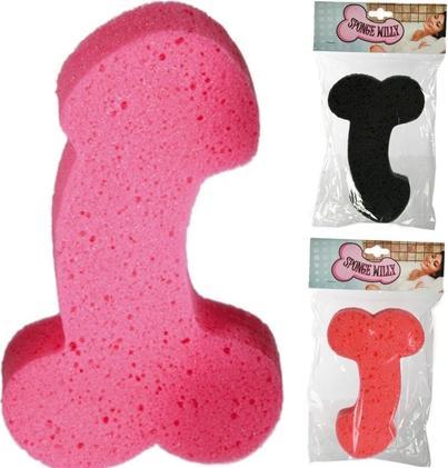 Produktbild Accentra Badeschwamm, Penis, ca. 19 cm, 3-farbig sortiert, im Polybeutel mit Headercard, VE 24