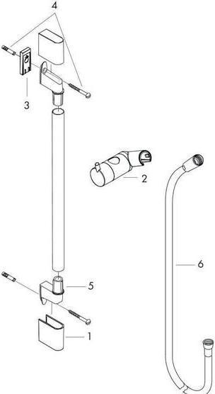 Image du produit hansgrohe HG Barre de douche UNICA'C 650mm, chrome