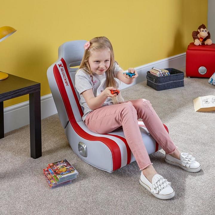 Actual product image X Rocker Shadow 2.0 Stereo Audio Gaming Floor Rocker Red
