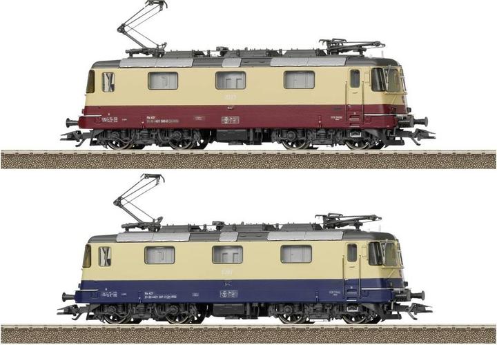 Image du produit Trix H0 T25100 Coffret double de locomotives électriques Re 421 (Voie VI)