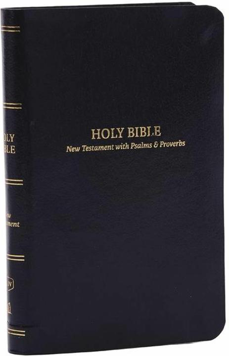 Produktbild KJV, Pocket New Testament with Psalms and Proverbs, Leatherflex, Black, Red Letter, Comfort Pr
