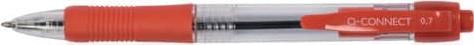 Actual product image Q-Connect Ballpoint pen with retractable mechanism (Red, 10 x)