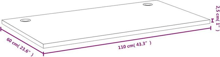 Produktbild VidaXL Pansie (110 x 60 x 2.5 cm)
