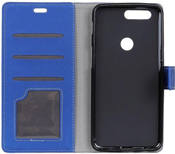 Produktbild MU Classic Leder Hülle mit Kreuzmuster (OnePlus 5T)