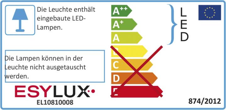 Energie-Label Esylux LED-Strahler (800 lm, IP65)