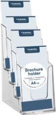 Produktbild Europel Tisch-Prospekthalter, DIN lang, 6 F„cher, glasklar (A4)