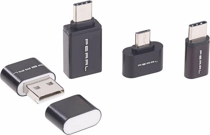 Pearl Lecteur de carte microSD & kit d'adaptateur USB-OTG (USB 2.0)