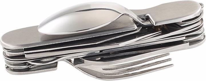 Actual product image Semptec Set of 2 14in1 stainless steel folding cutlery and pocket knife