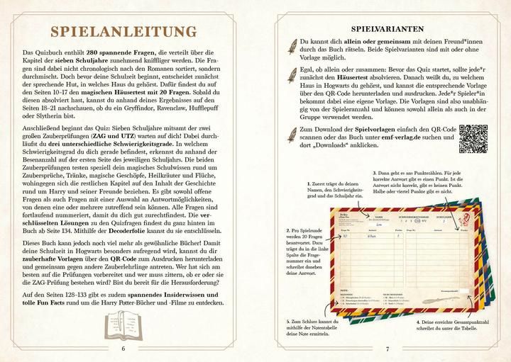 Produktbild Das magische Quiz für Harry Potter-Fans (Deutsch, Janika Krichtel, 2025)