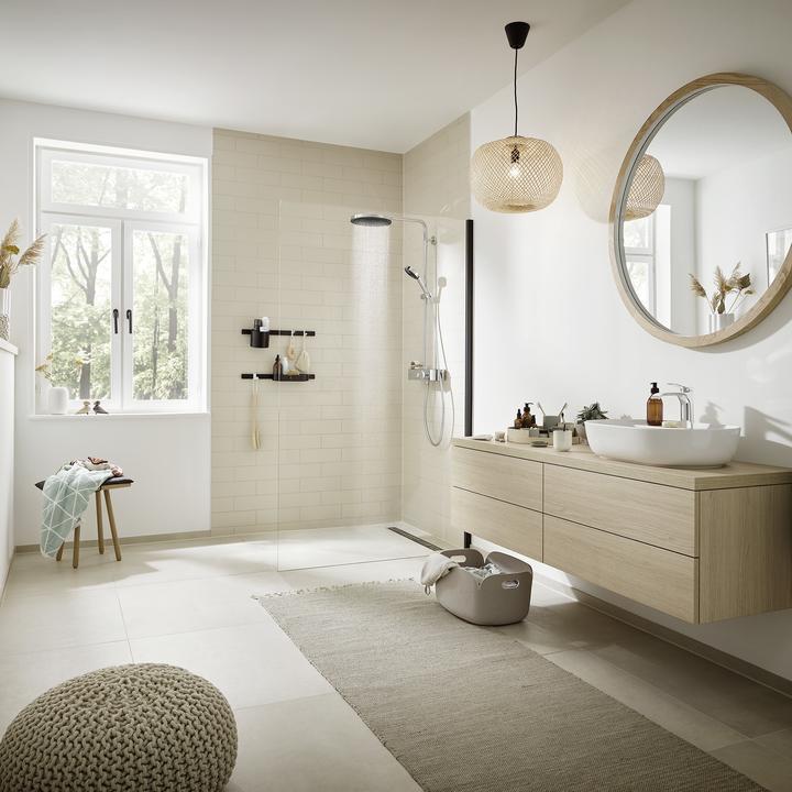Produktbild hansgrohe Showerpipe 260 1jet mit ShowerTablet Select 400