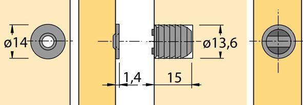 Actual product image Hettich Magnetic snapper
