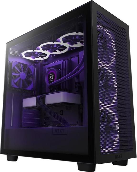 Produktbild NZXT H7 Flow (2024) Mid-Tower Case Black (ATX, Mini-ITX, mATX, E-ATX)