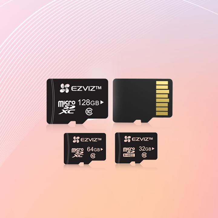 Image du produit EZVIZ Carte Micro SD 64Gb (32 Go, microSDXC, U3, UHS-I)