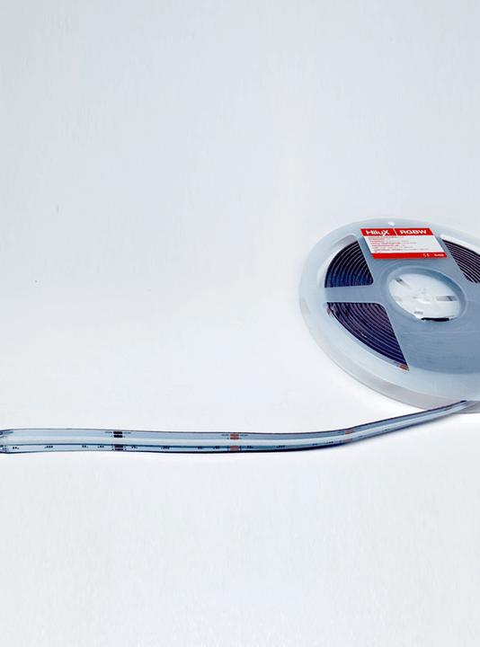Image du produit HiluX RGBW COB LED Strips - 24V - 16W - 620lm/m - RGB+2700K - CRI90+ - 5m - IP20 (RGB, 500 cm, Intérieur)