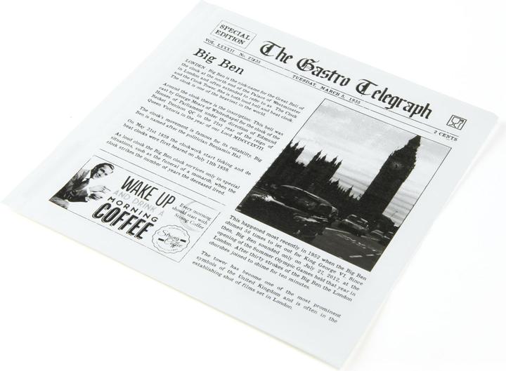 Sier Sandwich-Beutel News Paper 13 cm x 15 cm (300 x)