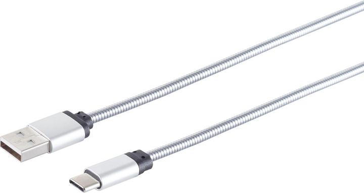 Immagine prodotto S-Impuls Cavo di ricarica e dati da USB-C a USB-A, argento, 1m, set da 2 (1 m, USB 3.1)