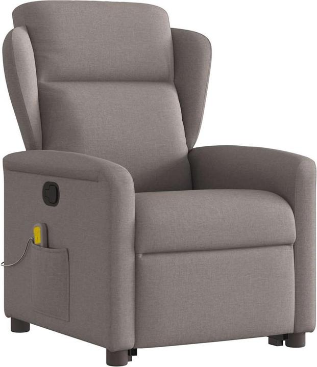 Produktbild VidaXL Elektrischer Massagesessel mit Aufstehhilfe Taupe Stoff