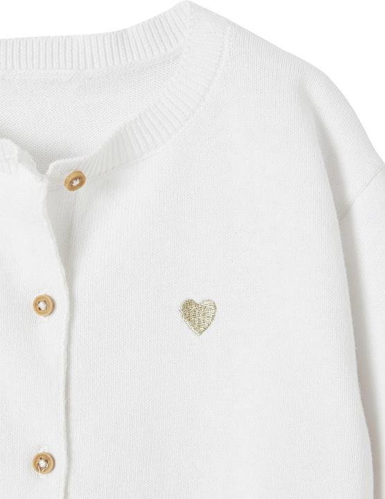 Produktbild Vertbaudet Baby Cardigan mit Herzstickerei BASIC OEKO-TEX® (74)