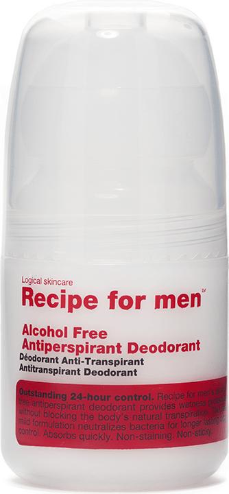 Produktbild Recipe for men Antitranspirant Deodorant (Alkoholfrei) (Roll-on, 60 ml)