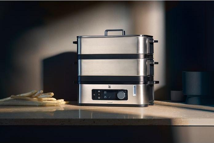 Produktbild WMF KÜCHENminis Dampfgarer Multicooker 2 Garräume mit Dämpfeinsatz, Warmhaltefunktion und Glasdeckel