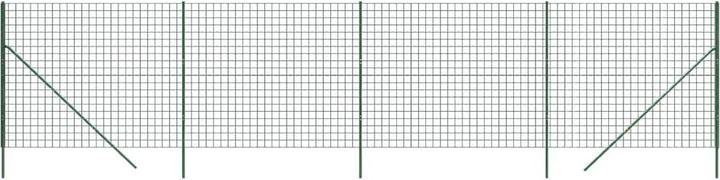 Image du produit VidaXL Maschendrahtzaun Grün 1,6x10 m Verzinkter Stahl, Farbe