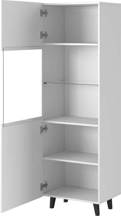 Cama Display cabinet PAFOS 60x40x182 cm white matt (60 x 40 x 182 cm)