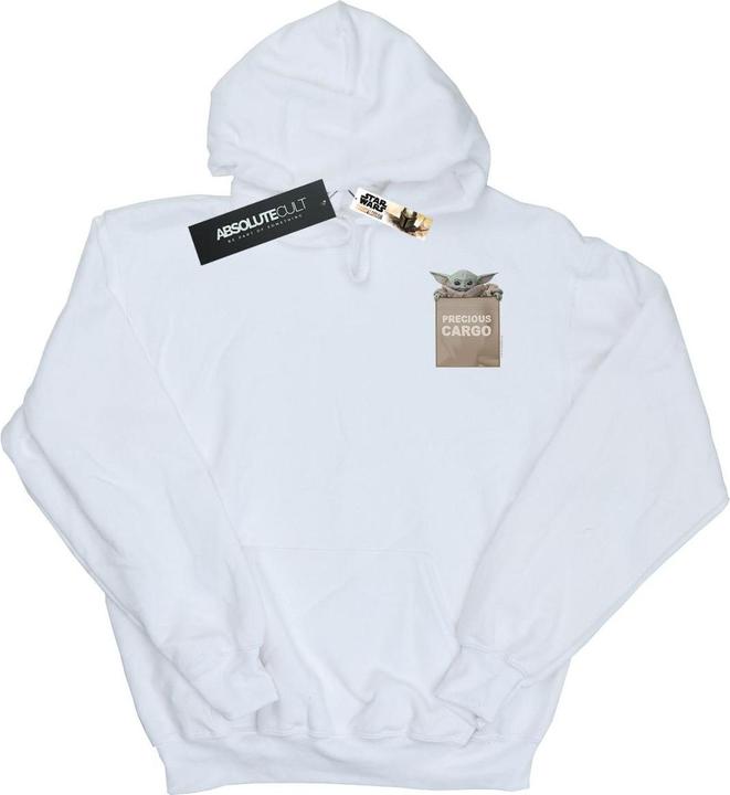 Immagine prodotto Star Wars The Mandalorian Precious Cargo Faux Pocket Felpa con Cappuccio Donna (XXL)