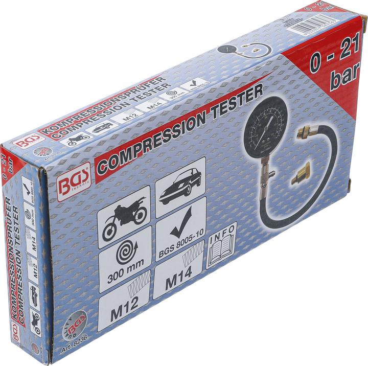 Image du produit BGS Testeur de compression M12 + M14