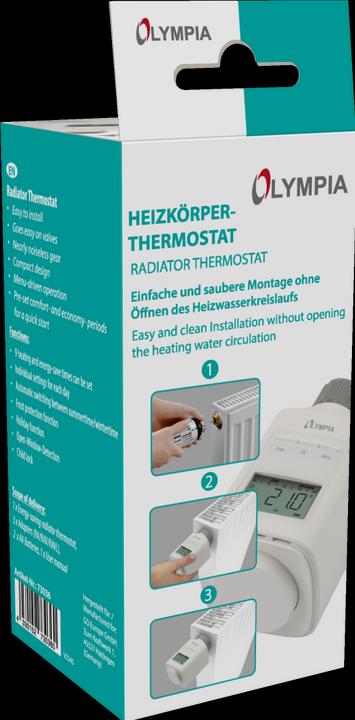 Actual product image Olympia Radiator thermostat HT 430-23A Display