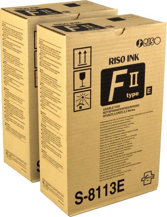 Actual product image riso Ink 2x black 2 S-8113E - Original - Ink cartridge (B)