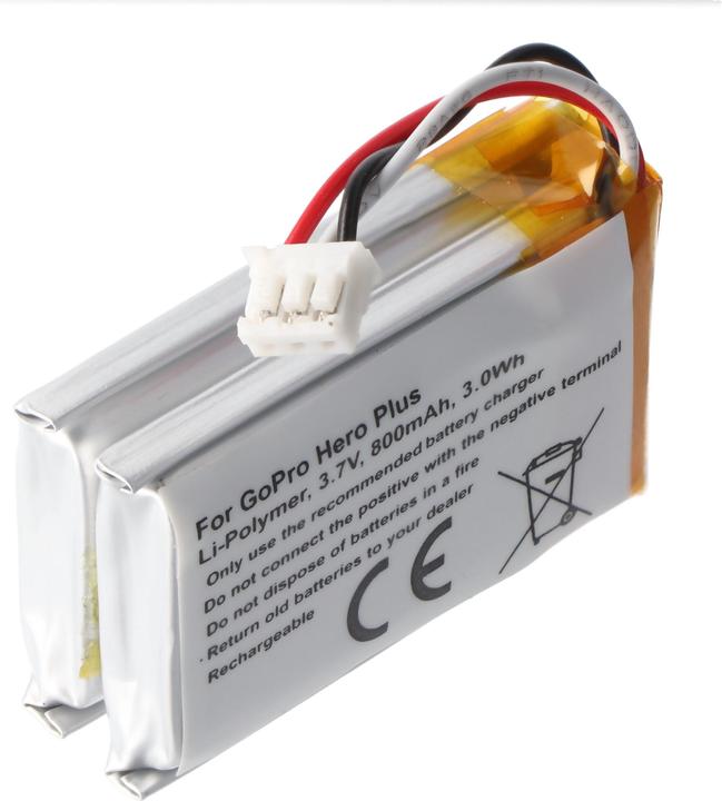 Actual product image AccuCell Battery GoPro CHDHA-301, Hero +, Hero HWBL1, Hero Plus Battery PR-062334