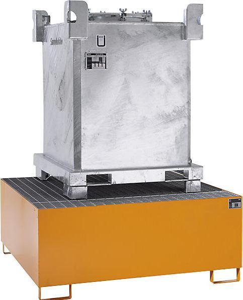Image du produit kaiserkraft Bac de rétention en acier pour conteneurs-citernes (1000 l)