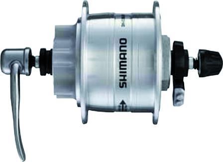 Produktbild Shimano Nabendynamo DH-3D32 3W 32L, Disc 6-Loch, silber (Scheibenbremse Center Lock)
