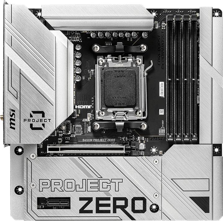 MSI B650M PROJECT ZERO (AM5, AMD B650, mATX)