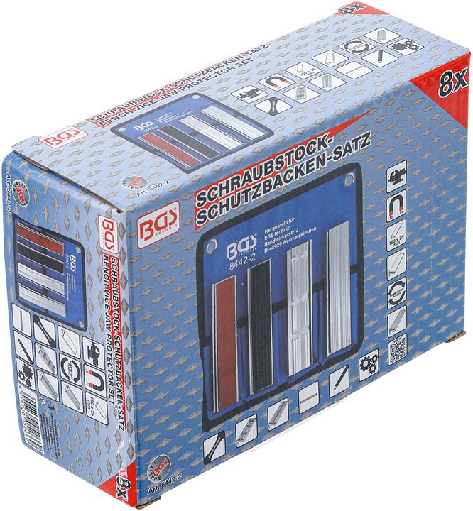 Image du produit BGS Jeu de mors de protection pour étau aluminium 150 mm 8 pièces (150 mm)