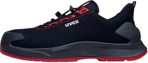Productafbeelding Uvex Sports uvex 1 x-craft lage schoenen S3L 68034 zwart, rood wijdte 14 maat 44 (S3, 44)