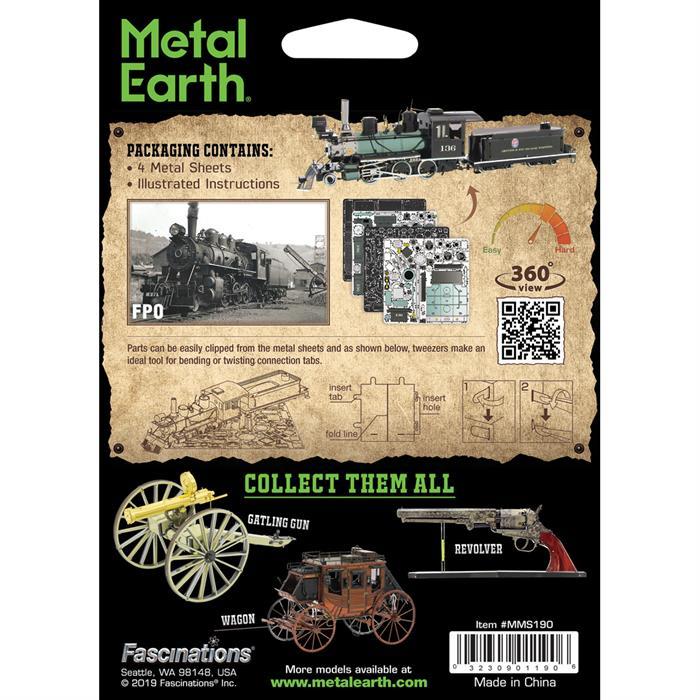 Image du produit Metal Earth Far West 2-6-0 Locomotive