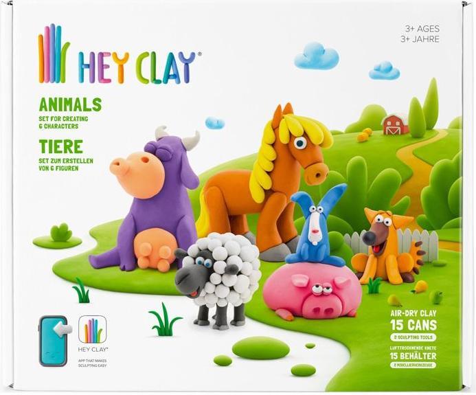 Actual product image TM Toys Hey Clay Animals 15 tins