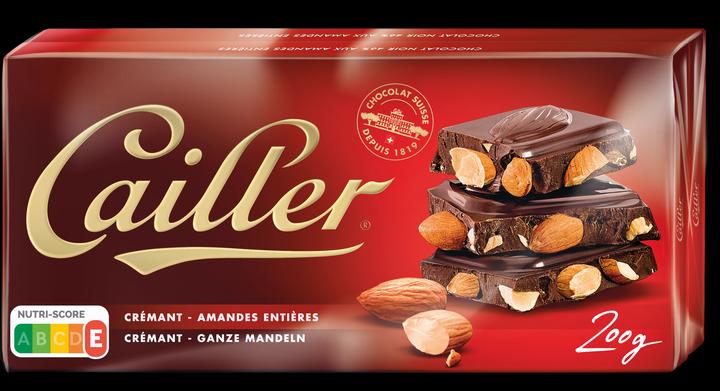 Produktbild Cailler Tafel Dunkle Schokolade mit Mandeln (200 g)