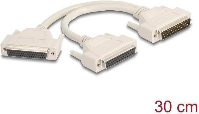 Actual product image Delock Adapter Y-cable splitter D-Sub HD 50 pin plug to 2