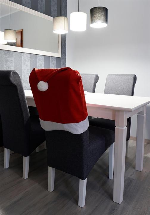 Image du produit Novaliv Noël Housses de chaises set de 6 I Rouge I Bonnet de Père Noël I Housses de chaises salle à manger