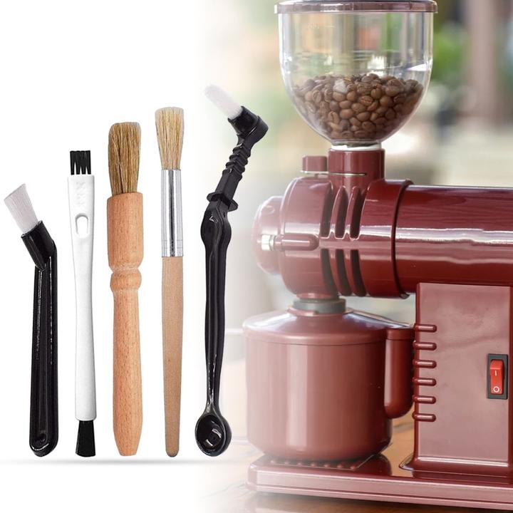 Produktbild König Design 4 in 1 Kaffee Maschinen Reinigung Set Kaffee Mühlen Bürste Kaffee Maschinen Neu