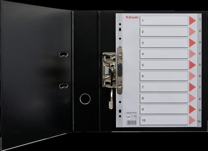Actual product image Esselte Plastic indice numbers