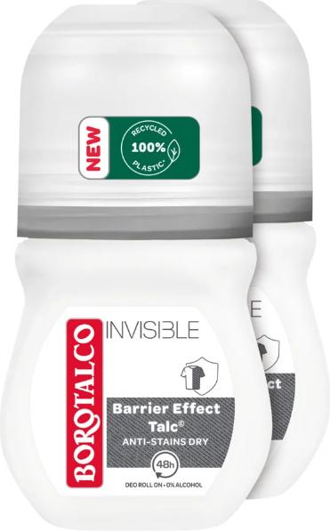 Immagine prodotto Borotalco Deo Invisible Roll on (2 x 50ml) (Roll-on, 100 ml)