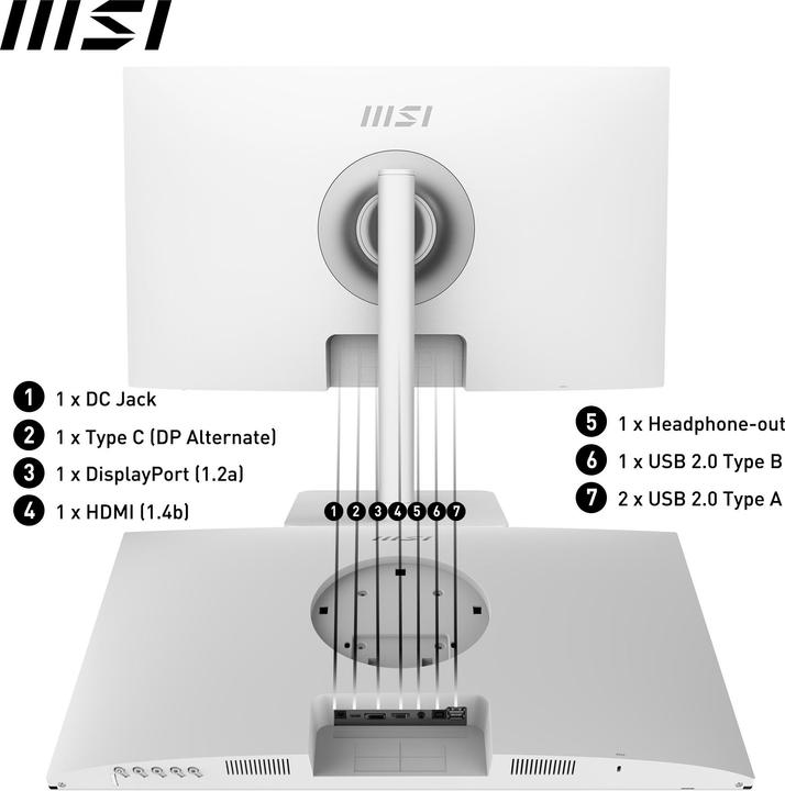 Actual product image MSI Modern MD272XPWDE (1920 x 1080 pixels, 27")
