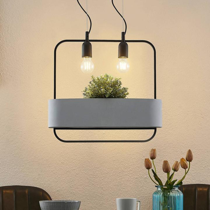 Immagine prodotto Lucande Lampada a sospensione Teona Nero/Grigio (E27)