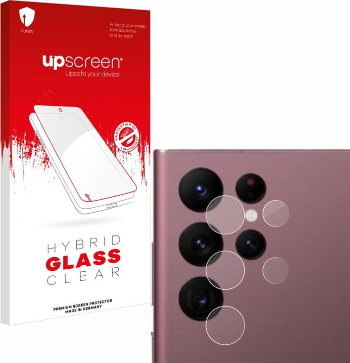 Actual product image upscreen Scratch Shield Glass (1 Piece, Samsung Galaxy S22 Ultra (5G))